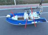 New design RIB360 hypalon fiberglass Rigid Inflatable speed Pontoon Yacht Rib boat with outboard engine