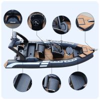 Lanzhou 19FT 5.8m Rib 580 France Orca Rigid PVC Hypalon Fiberglass Hull Zodiac /Jet Ski /Yacht /Speed/Houseboat/Aluminum /Rib /Pontoon /Inflatable /Fishing Boat