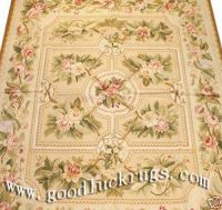 AUTHENTIC FRENCH AUBUSSON WEAVE NEEDLEPOINT RUG