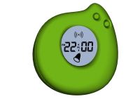 peach-shaped luminated clock