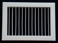 Single adjustable deflection air grille