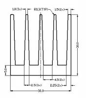 Standard Extrusion Heatsink