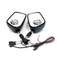 motorcycle rearview mirror audio with DC12V/500MA/ 2*10 W/stereo/FM ra