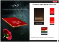 Lacquered range with exposed edge