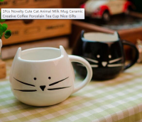 New bone china cat mug, milk mug, taza de cafe