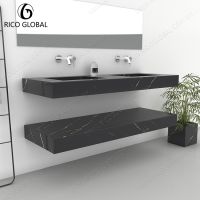 Unique Geometric Stone Splicing Wall-Hung