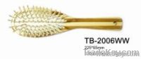 bamboo wood hair brushes