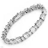 Sterling Silver Bracelet with Cubic Zirconia (LBRG1038)