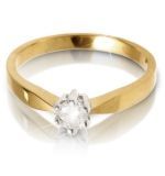 18K Yellow Gold Ring With Diamond (LRD1260)