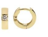 10K Yellow Gold Earring With Diamond And Gemstone (LEG1115)