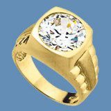 9k Yellow Gold Ring With Gemstone (LRG1253)