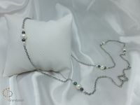 PNA-009 Pearl Necklace with Sterling Silver Chain