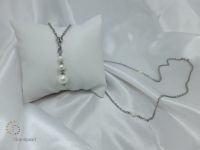 PNA-066 Pearl Necklace with Sterling Silver Chain
