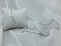 PNA-033 Pearl Necklace with Sterling Silver Chain