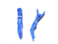 Plastic Aligator Clip For Hairdressing--Blue