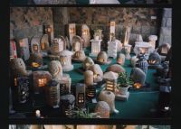 stone lantern , granit trog naturstein, garden ornament