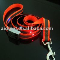 Reflective LED dog leash