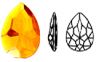 Acrylic sharp bottom stone