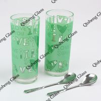 Glass Cup with spoon