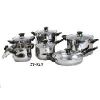 6-32pcs stainless steel cookware set