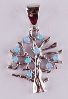 925 sterling silver opal The tree of life pendant