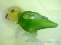 Frosted Glass Parrot Pipe