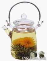 Blooming flowering tea