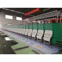 9 needle 20 head flat embroidery machine