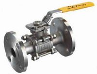 3pc flanged ball valve From China
