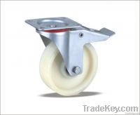 Braked Swivel Caster with Nylon wheels