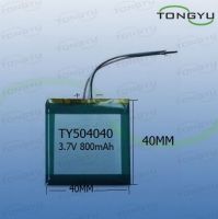  High Energy Lithium Polymer Battery 504040 3.7V 800mAh 2.96WH No Pollution From China