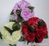 Artificial flower. High quality silk hanging rose ball