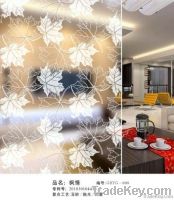 Acid etched glass