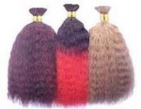 Natural human hair bulk