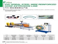 PVC spiral steel wire reinforced hose production line