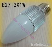 3w E27 led bulbs/e27 led candlelight, 85-265v, Warmwhite, 300-330lm,