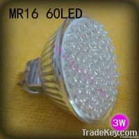 3w(60led) MR16 led spotlight, 3w mr16 led bulbs, 12Voltage,