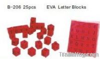 Plastic Toys - Letter blocks (25PCS EVA) From Taiwan