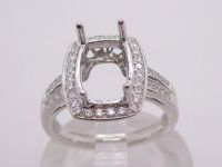 Engagement ring/wedding ring/white gold ring/platinum ring (Diamond ring / Semi-Mount Ring)