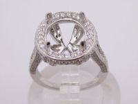 Engagement ring/wedding ring/white gold ring/platinum ring (Diamond ring / Semi-Mount Ring)