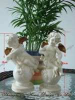 Polyresin Angle Figurine Garden Decoration