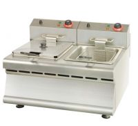 Countertop Electric Fryer W/2-Tank&Basket