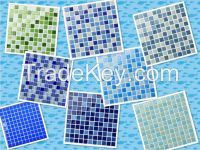 crystal glass mosaic tile for swimming pool