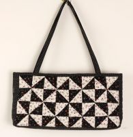 [100%handmade]Patchwork black  handbag/shoulder bag