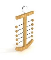 Bamboo Tie Rack