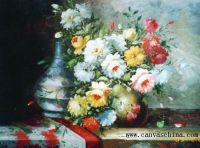 Handmade Flower Oil Painting(www Canvaschina