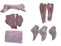 Rabbit meat, whole or chopped rabbits, legs, breasts From Belgium