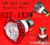 E27 1x3W LED Spot Light Ceiling Down Light warm/Cool White