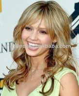 High quality fashion human hair lace wig