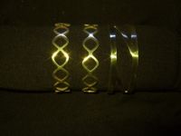 Gold Bangle Triplet Set